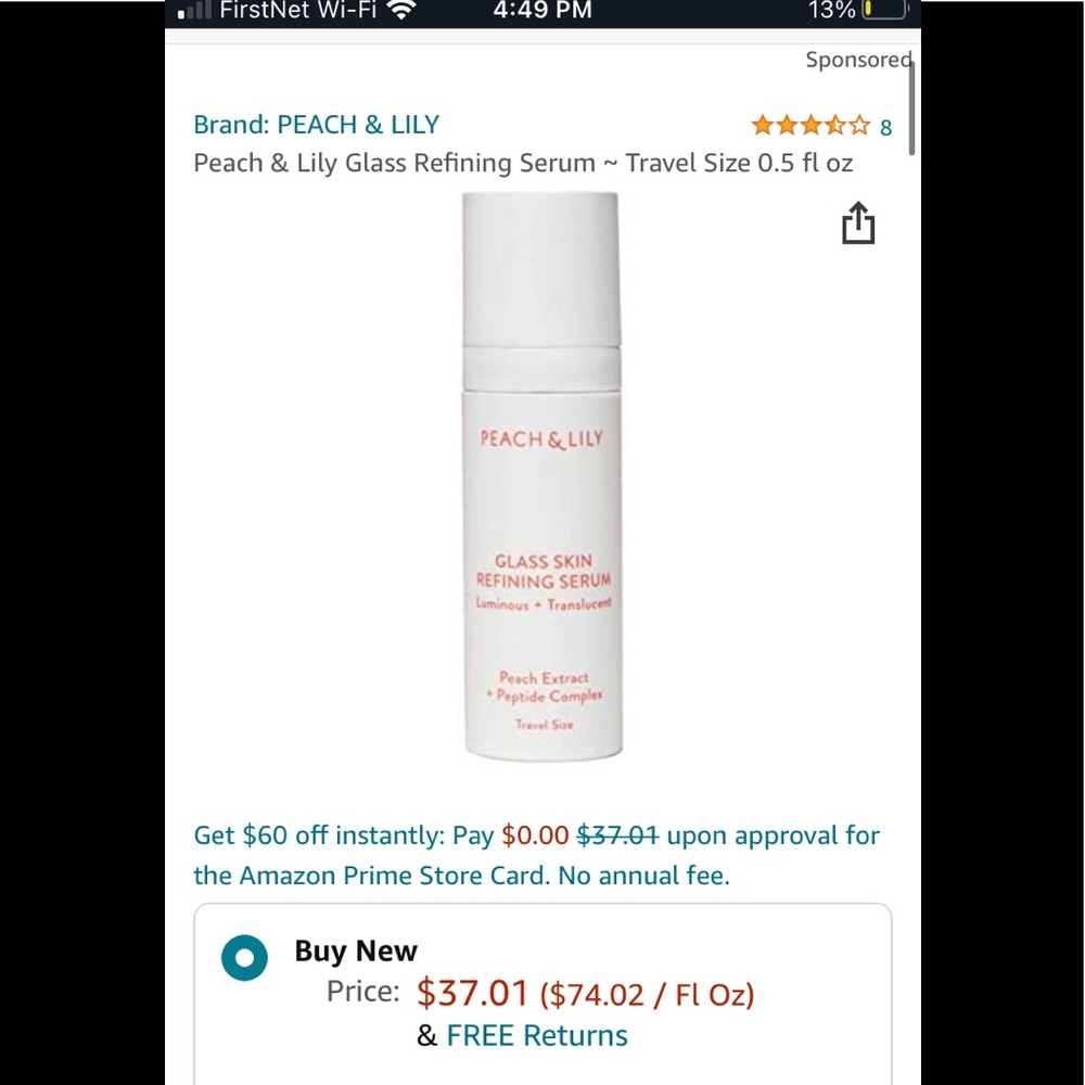New Peach & Lily Glass Skin Refining Serum Full size